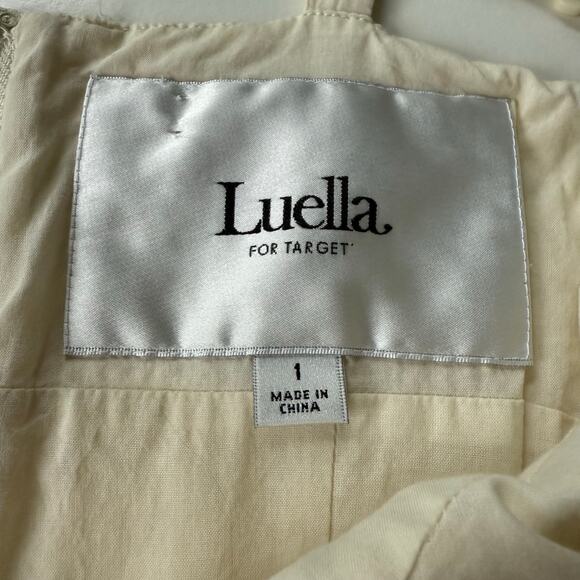 Luella for Target Dress Cream Eyelet Y2K Collectible 100% Cotton Women's Size XS - Picture 9 of 13